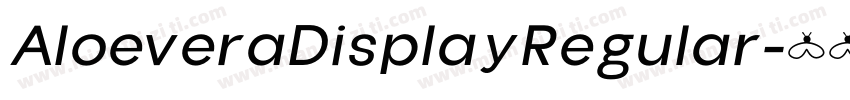 AloeveraDisplay Regular字体转换